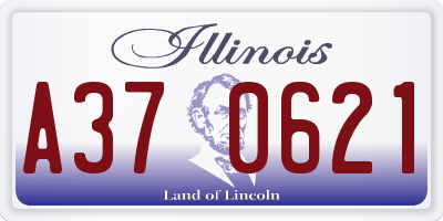 IL license plate A370621