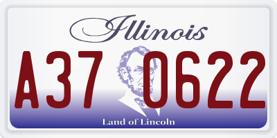 IL license plate A370622