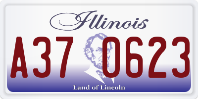 IL license plate A370623