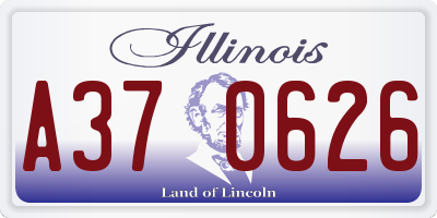 IL license plate A370626