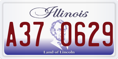 IL license plate A370629