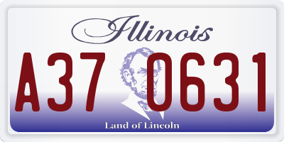 IL license plate A370631
