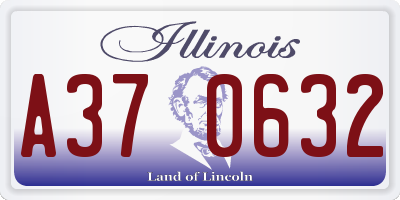 IL license plate A370632