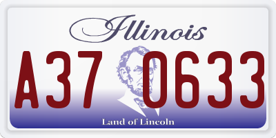 IL license plate A370633
