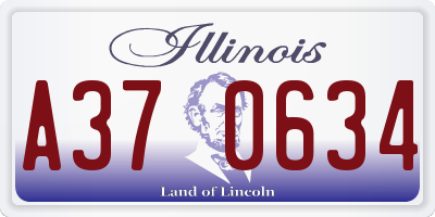 IL license plate A370634