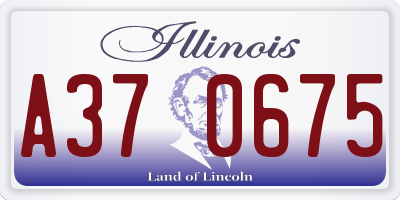 IL license plate A370675