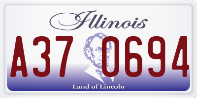 IL license plate A370694