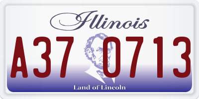 IL license plate A370713