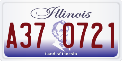IL license plate A370721