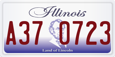 IL license plate A370723