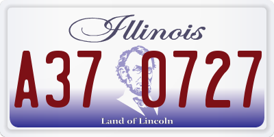 IL license plate A370727