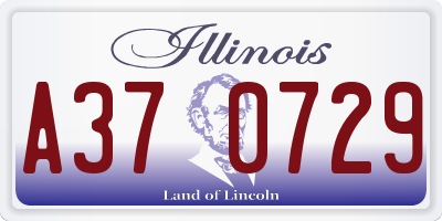 IL license plate A370729