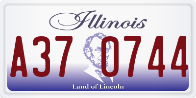 IL license plate A370744
