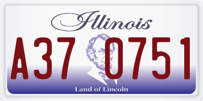 IL license plate A370751