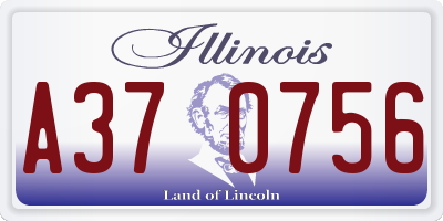 IL license plate A370756