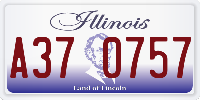 IL license plate A370757