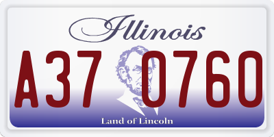 IL license plate A370760