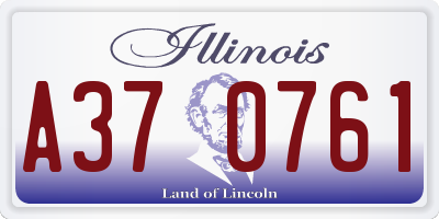 IL license plate A370761