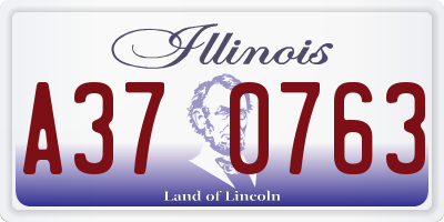 IL license plate A370763