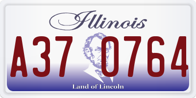 IL license plate A370764