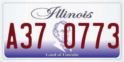 IL license plate A370773
