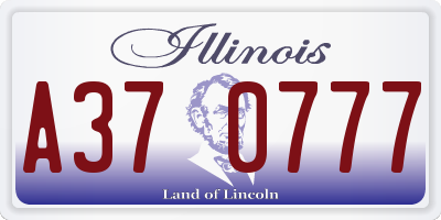 IL license plate A370777