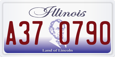 IL license plate A370790