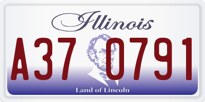 IL license plate A370791