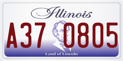 IL license plate A370805