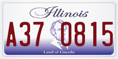 IL license plate A370815
