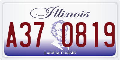 IL license plate A370819