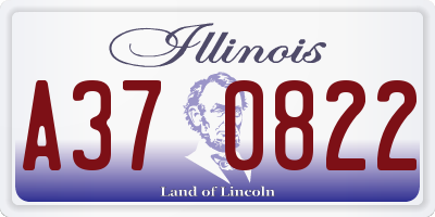 IL license plate A370822