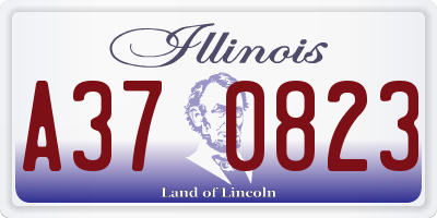 IL license plate A370823