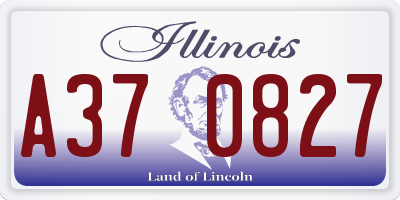 IL license plate A370827