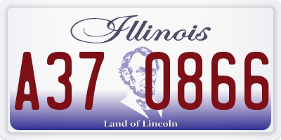 IL license plate A370866