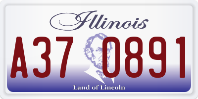 IL license plate A370891