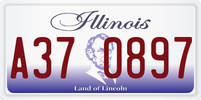 IL license plate A370897
