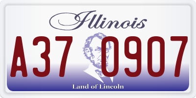 IL license plate A370907