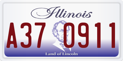 IL license plate A370911