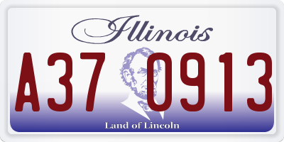 IL license plate A370913