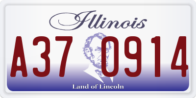 IL license plate A370914