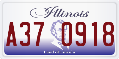 IL license plate A370918