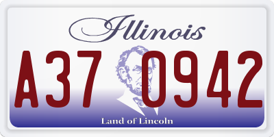 IL license plate A370942