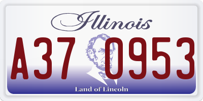IL license plate A370953