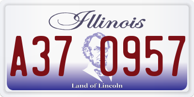IL license plate A370957
