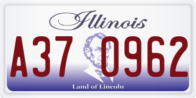 IL license plate A370962