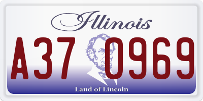 IL license plate A370969