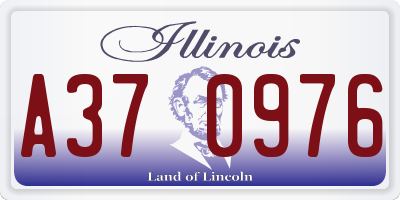 IL license plate A370976