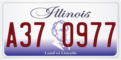 IL license plate A370977
