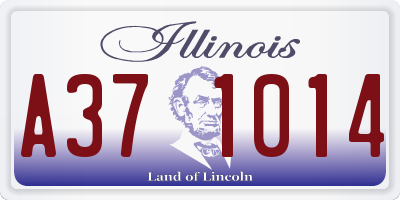 IL license plate A371014